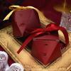 Wedding Favour Paper Candy Treat Box 20pc Candy Treat Gift Box,Paper Party Bags, Wedding Candy Box Wedding Celebration Souvenir Bridesmaid Gift Box(Red) view 2