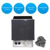 ZYJIX 3-6KW Electric Sauna Heater 220V Dry Steam Sauna Stove With Internal Controller And Timer For Home Hotel Sauna Room Spa Bathroom(Color:4.5kw) view 3