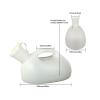 2000ml Urine Bottles for Men & Women, Unisex Potty Urinals for Car, Portable Pee Bottle Leakproof Wee Bottle, Pee Bottle Collector Travel Toilet with Lid and 1.3MDrain Hose, white view 3