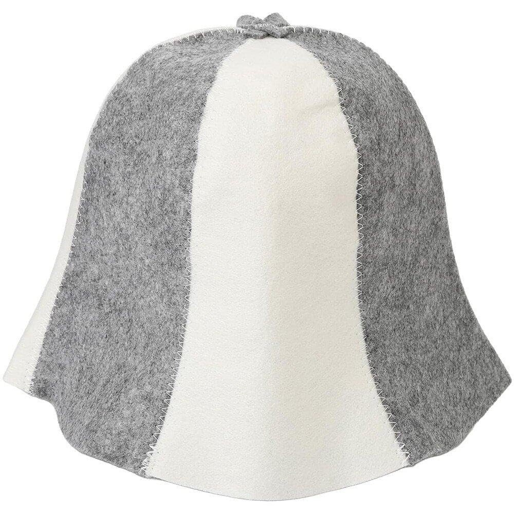 HiyyFloy Felt Sauna Hat Bath Hat Comfortable Hot Spring Cap Absorbent Sauna Hat Felt Vaporarium Hat Breathable Sauna Hat for Bathing or Steaming