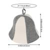 HiyyFloy Felt Sauna Hat Bath Hat Comfortable Hot Spring Cap Absorbent Sauna Hat Felt Vaporarium Hat Breathable Sauna Hat for Bathing or Steaming view 4