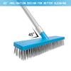 11.8 Heavy Duty Push Broom Brush with 60" Long Handle,Stainless Steel Deck Scrub Brush,Outdoor Broom for Cleaning Bathroom, Kitchen, Patio, Garage, Deck, Concrete,Stone, and Tile Floors view 4