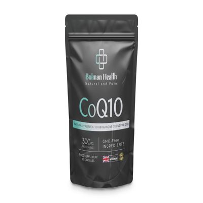 CoQ10 Capsules | 60 Vegan HPMC Capsule Shells | Naturally Fermented Ubiquinone Coenzyme Q10 | Heart Health, Energy Metabolism & Antioxidant Support | Non-GMO | Gluten-Free