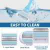 8Pcs Replacement Razor Blades for Gillette Venus Extra Smooth Women's Razor Blades Refills 3 Layer Blade for Comfort Washable Easy to Replace Effortless Glide for Bathroom Beach Party Gifts(Blue) view 3