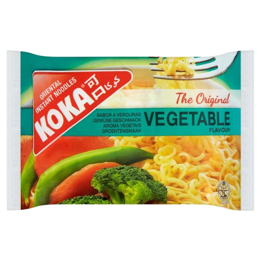 Instant Noodle Bundle Pack with Koka The Original Vegetable Flavour Oriental Instant Noodles (30 x 85g) - 1 Pack | Suitable For Vegetarians | Full Case: (30 x 85g Each).