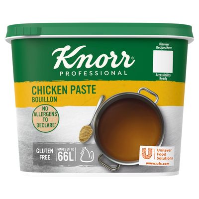 Better than best bouillion | Knorr Professional Chicken Bouillon Paste 1kg | Ideal for chicken noodle soup, stock. broth