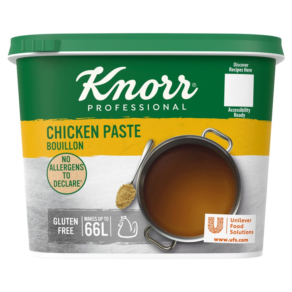 Better than best bouillion | Knorr Professional Chicken Bouillon Paste 1kg | Ideal for chicken noodle soup, stock. broth