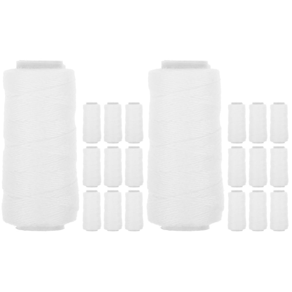 FOMIYES 20rolls Threading Epilator for Hair Removal Eyebrow Threading Thread Face Epilator Tool Replacement Cotton Thread