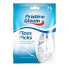 SOTL Pristine Gleam Dental Floss Sticks Picks Interdental Durable & Portable Toothpick Teeth Stick Tooth Picks Floss Picks Teeth Cleaning Family Travel (75 Pack) view 1