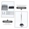Healvian Sweeping Brush Broom and Dustpan Combination Long Handle Broom Dustpan Cleaning Tools for Garden Home Style view 3