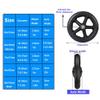 BEEGMA 2pcs Wheels Replacement For Wheelchairs 6in 7in 8in Rollator Wheels Anti-Slip Replacement Casters Black PVC Solid Tyre For Cart Rollators Walkers(8inch-19cm) view 2