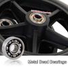 BEEGMA 2pcs Wheels Replacement For Wheelchairs 6in 7in 8in Rollator Wheels Anti-Slip Replacement Casters Black PVC Solid Tyre For Cart Rollators Walkers(8inch-19cm) view 3