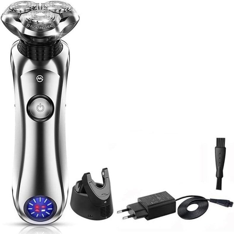 YQYBF Electric Shavers for Men, Wet Dry Rechargeable Pro Electric Shaver Beard Electric Razor for Men Facial Shaving Machine with Smart Cleaner