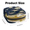 Sanitary Napkin Storage Bag, Portable Menstrual Cup Pouch, First Period Bag for Women Girls, Dinosaur-938 Zipper Menstruation Padded Purser view 3