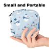 Sanitary Napkin Storage Bag, Merry Christmas Snowman-576 Tampon Zipper Bags Pouch, Period Bag for Teen Girls Feminine Menstruation Purse view 2