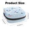 Sanitary Napkin Storage Bag, Merry Christmas Snowman-576 Tampon Zipper Bags Pouch, Period Bag for Teen Girls Feminine Menstruation Purse view 3