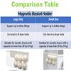 6 XL Wool Dryer Balls & Magnetic Dryer Ball Holder - Natural Fabric Softener, Reusable, Reduces Clothing Wrinkles and Saves Drying Time - Dryer Ball Container for Laundry Room Storage (XXL Size) view 4