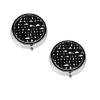 (Black & White Trees) Round Pill Box,3 Compartment Pill Box Mini Decorative Pocket Purse Portable Travel Medicine Tablet Vitamin Holder Organizer Pill Case view 1