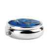 (Killer Whale Print) Round Pill Box,3 Compartment Pill Box Mini Decorative Pocket Purse Portable Travel Medicine Tablet Vitamin Holder Organizer Pill Case view 4