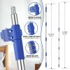 ISIVOVE Cobweb Duster with Extension Pole, 5-8 ft Adjustable Telescopic Pole, Medium Stiff Bristles, Lightweight Spider Web Brush for High Ceilings, Walls, Indoor & Outdoor Cleaning, Blue view 2