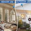 ISIVOVE Cobweb Duster with Extension Pole, 5-8 ft Adjustable Telescopic Pole, Medium Stiff Bristles, Lightweight Spider Web Brush for High Ceilings, Walls, Indoor & Outdoor Cleaning, Blue view 3