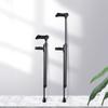 JDHSKCF Underarm Crutches, Push Button Adjustable Height Crutch for Adults Non-Slip Crutches for Travel, Fashionable Aluminum Walking Stick for Men, Women decorate Selfless dedication view 1