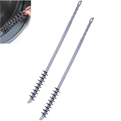 Glixoft 2pcs Washing Machine Brush Duster Cleaning Tools with Bendable Handle Household Cleaning Brush Tool Fits Through Radiator Grills