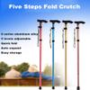 Portable Easy Walking Cane, Balancing Mobility Aid for Elderly Teleswalking Stick Adjustable Aluminum Alloy Trekking Stick for Men and Women/Si view 2