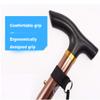 Portable Easy Walking Cane, Balancing Mobility Aid for Elderly Teleswalking Stick Adjustable Aluminum Alloy Trekking Stick for Men and Women/Si view 3