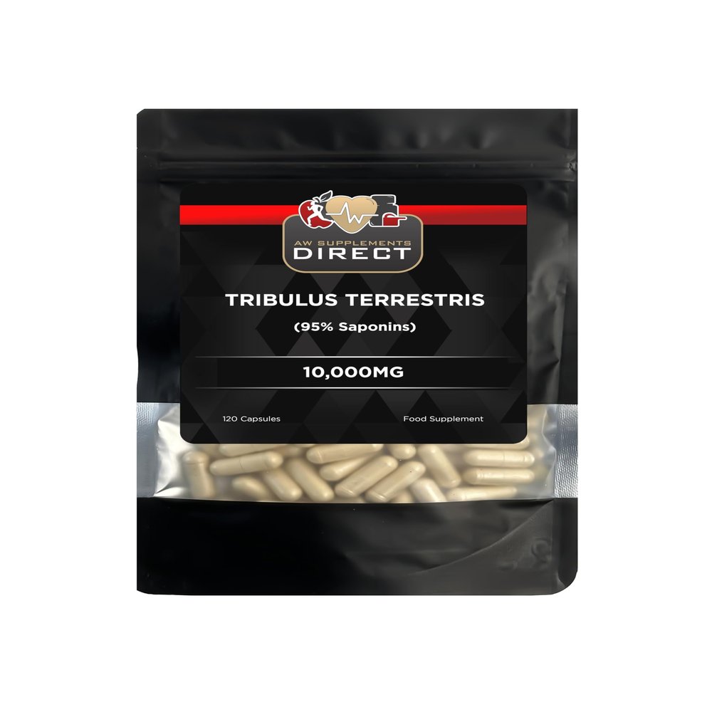 AW Tribulus Terrestris | 120 Tribulus Terrestris High Strength Capsules - 10,000mg Tribulus Extract per Capsule | Tribulus Herbal Supplements Tribulus for Men | Non-GMO & Filler Free | Made in The UK