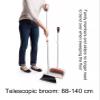 OYWEHECE Broom and Dustpan Set, Broom Dust pan, Dustpan with Long Handle, Broom and Dustpan Set for Home, Dustpan Comb, Broom with Dustpan combo set,B view 4