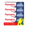 Pepsodent Natural Whitening Fluoride and Calcium Toothpaste for Whiter Teeth in One Week 75ml (4x75ml Pack) view 1