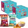 PROPERCHIPS - Multipack Box Barbecue and Salt & Vinegar Lentil Chips, Vegan Gluten Free Snacks 14g, 32 Packs, (16 bags of each flavour) (2 Boxes) view 2