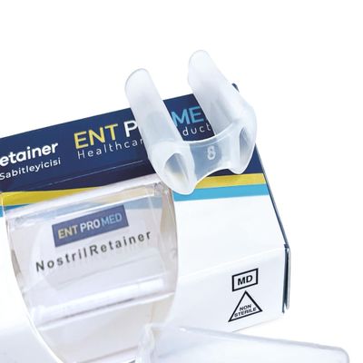 ENTPROMED Nostril Retainer, Silicone Tubes for Post Nasal Surgery, After Rhinoplasty. Size 9.