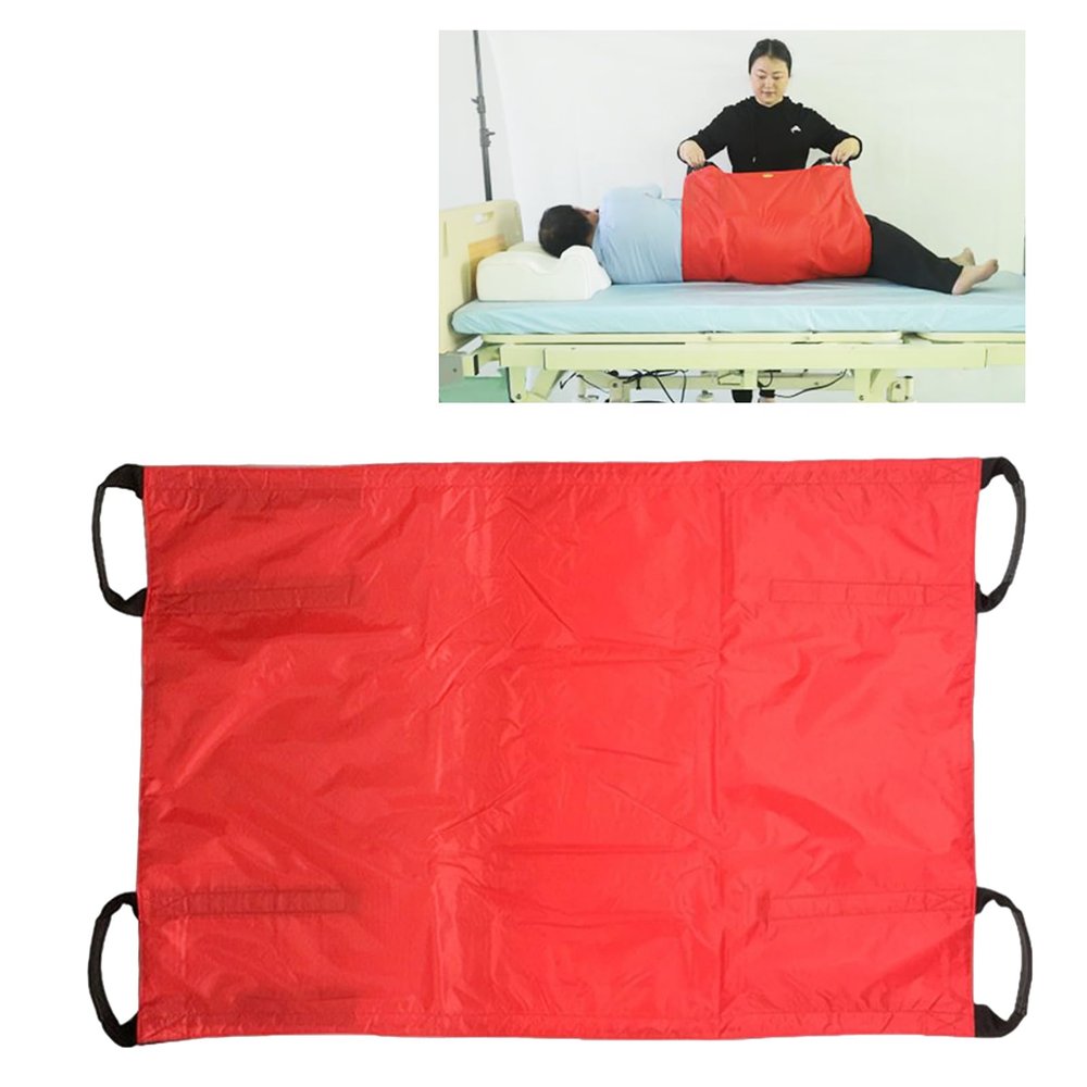 Positioning Bed Pad with Handles Patient Transfer Board for Easy Lift & Transfer Reusable Washable Bed Pads for Adults and Elderly Slide Sheets Bedridden Patient Turning Device