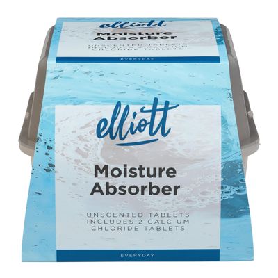 Elliott Moisture Absorber Pack of 2 - Unscented for a Fresh and Dry Home: Reduces Excess Moisture In: Cars, Caravans, Motorhomes,Garages,Sheds,Basements, etc