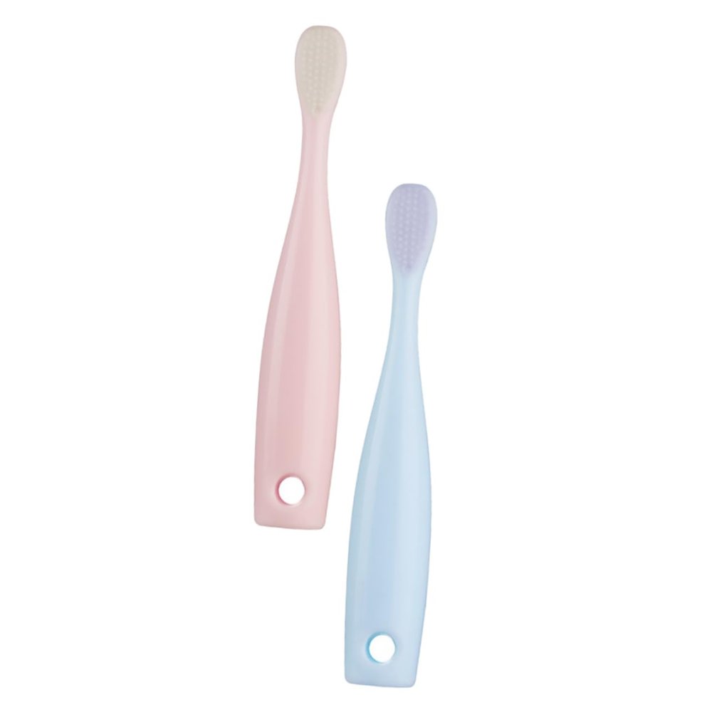 PLAFOPE 2pcs Boy Girl Toothbrush Soft Bristles for Boy Girl Travel Toothbrush Case Brush Toothpaste