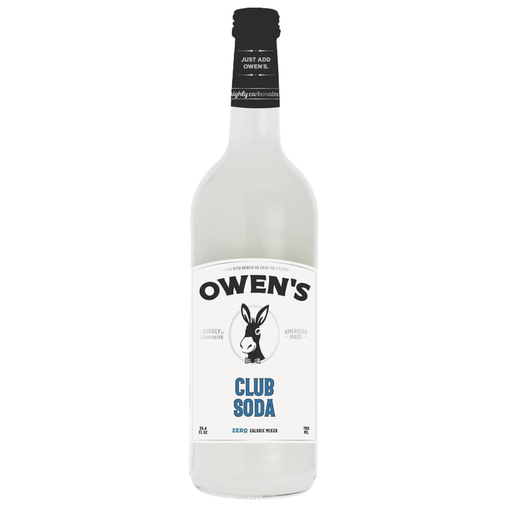 Owens Craft Mixers | Club Soda 1 Pack | Handcrafted in the USA with Premium Ingredients 750 ml Bottle | Vegan & Gluten-Free Soda Mocktail and Cocktail Mixer