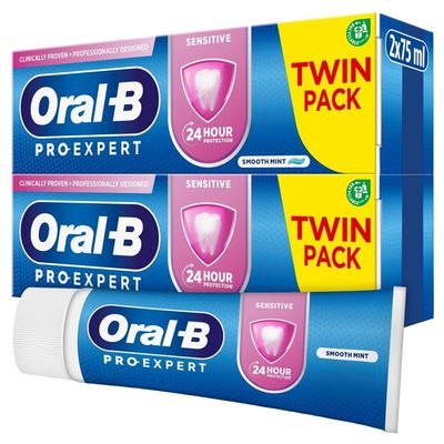 Oral-B 3D Pro Export Sensitive Toothpaste - Smooth Mint - 2x75ml