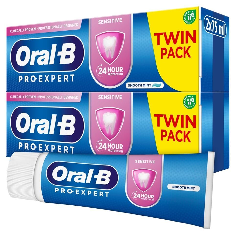 Oral-B 3D Pro Export Sensitive Toothpaste - Smooth Mint - 2x75ml