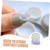 Anneome 4 Sets Cute Contact Lens Storage Box Leakproof Travel Mirror Lens Case Small Organizer Packing Box view 4
