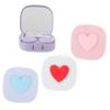 Beavorty 4 Sets Love Contact Lens Storage Box Portable Travel Case for Contact Lens Mirror Holder view 1
