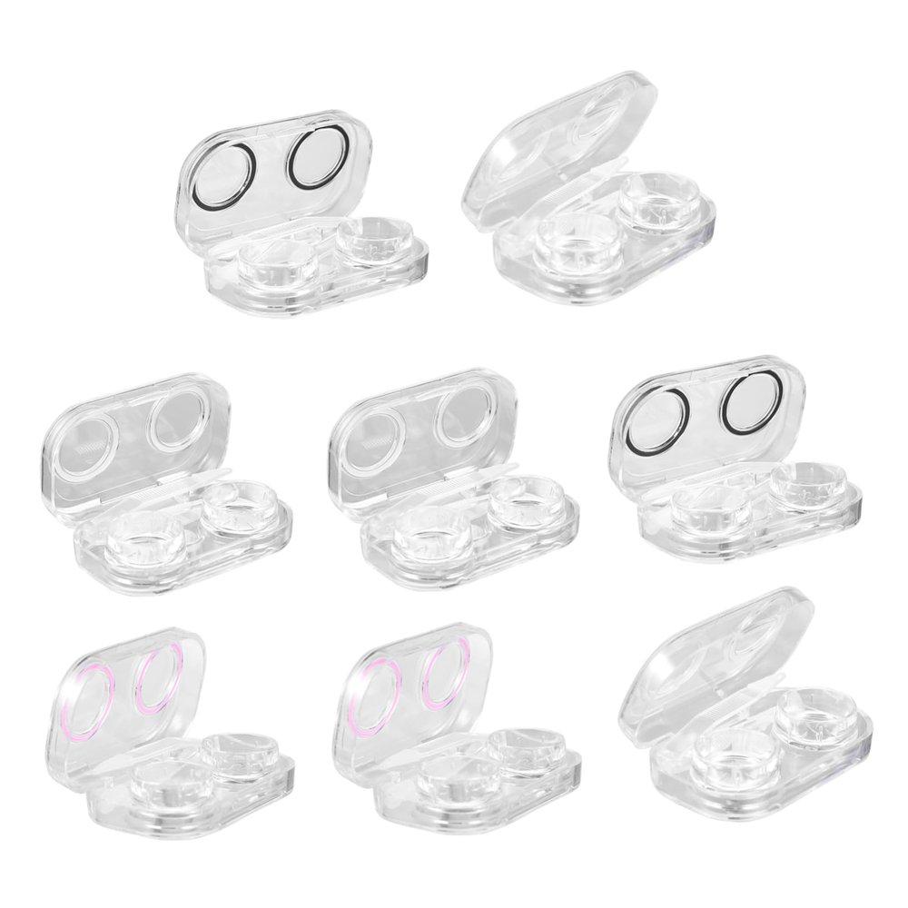 COLLBATH Lens Case Storage Box Sealing Lens Cases Boxes for Eye Contacts for Travel