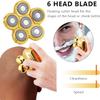 YQYBF Electric Razor for Men's, 6 in 1 Electric Shaver Razor for Men's Trimmer Wet and Dry 6 Blade Head Dry Razor 5D Head Waterproof LED Display Machine for Shaving view 3