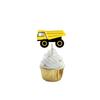 12PCS Construction Birthday Cake Topper,Excavator Bulldozer Road Roller Truck Second Birthday Cake Decor for Boys, Engineering Themed Party Supplies Decoration view 4