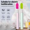 Lapfoon 6 Packs Silicone Toothbrush Covers, Tooth Brush Cover Cap for Electric Toothbrush Replacement Heads & Manual Toothbrush view 2