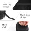 Linkidea Hard Shell Head Shaver Case, Protective Travel Storage Bag with Mesh Pocket, Compatible with Remington Balder Pro Pitbull Gold PRO Rotary Shavers (Black) view 3