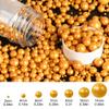 OSDUE Gold Pearl Sprinkles, 85g Edible Pearl Sprinkles for Cake Decorating, Sugar Balls Cupcake Topper Decorations for Birthday Wedding Christmas Party Supplies view 2