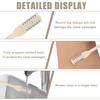 3pcs 2 in 1 Nose Hair Trimmer, 360 Rotating Nasal Hair Cutter Clipper Double Sided Nose Hair Cleaner Portable Manual Nostril Hair Removal Tool with Ear Picker for Men Women (Cream) view 3