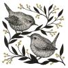 20 Napkins Animals Nightingale on Branches as Table Decoration Paper Napkins with Motif Also for Decoupage and Decoupage 33 x 33 cm view 1